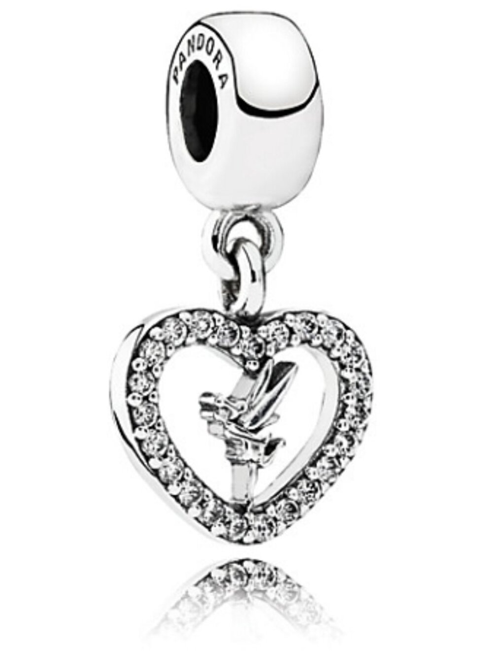 Authentic Pandora Disney Love Tinker Bell Dangle Charm #791565CZ - Picture 9 of 9